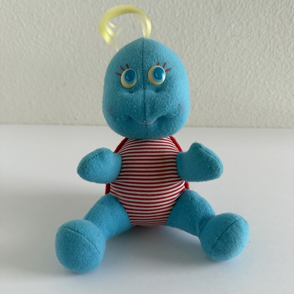 Vtg Hasbro 1988 Topsy Turtles "Airplane Allie" Stuffed Animal Turtle‎ Plush